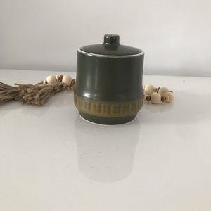 Vintage Sugar Bowl with Lid Casual Ceram‎